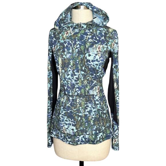 LULULEMON Runbeam Hoodie Floral Sport Women's Pullover Long Sleeve Top - Picture 1 of 8